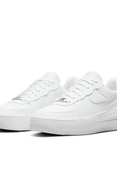 NIKE Dámské Kožené Tenisky Air Force Platform Bílá