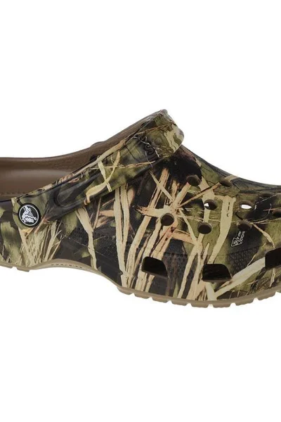 Svěží zelené žabky Crocs Classic Realtree pro ženy