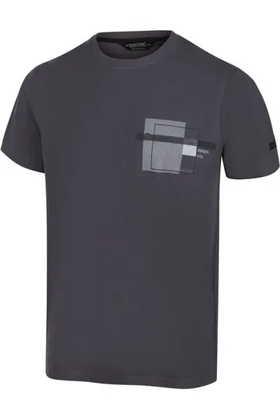 Pánské šedé tričko Regatta RMT206 Cline IV
