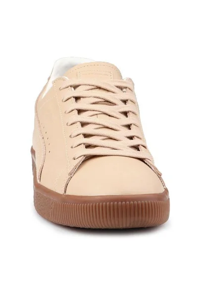 Béžové pánské boty Puma Clyde Veg Tan Naturel M 364451 01