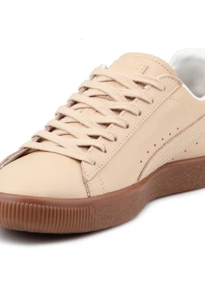 Béžové pánské boty Puma Clyde Veg Tan Naturel M 364451 01