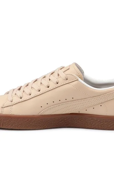 Béžové pánské boty Puma Clyde Veg Tan Naturel M 364451 01