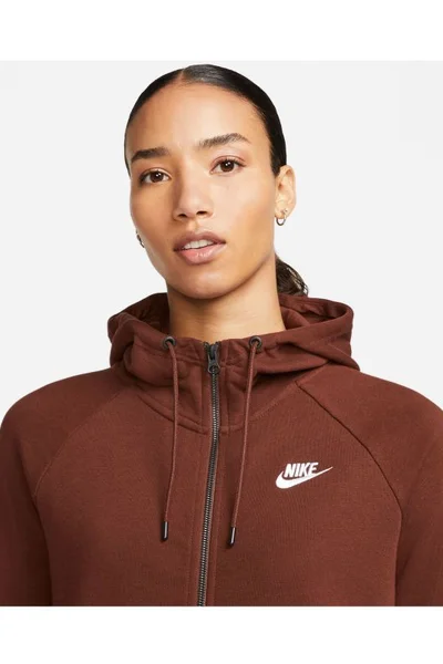 Hnědá dámská mikina Nike NSW Essential W BV4122-273