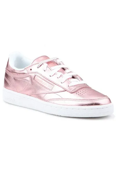 Dámské růžové boty Reebok Club C 85 S Shine W CN0512