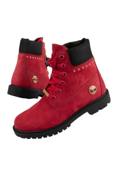 Dámské červené trekingové boty Timberland