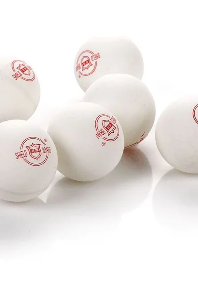 Bílé míčky na stolní tenis 6ks Shield