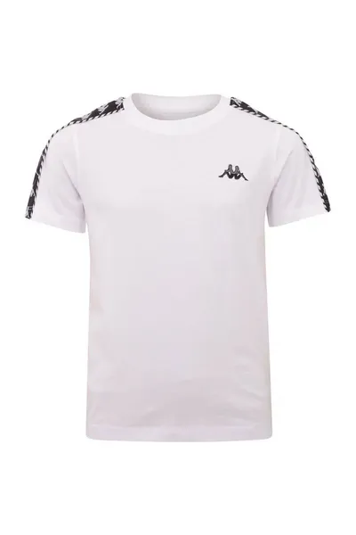 Bílé dětské tričko Kappa Ilyas Jr 309001J 11-0601