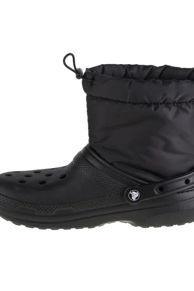 Černé dámské sněhule Crocs Classic Lined Neo Puff Boot