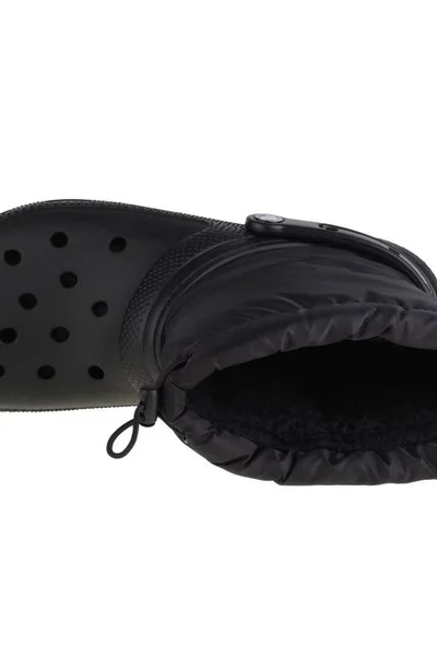 Černé dámské sněhule Crocs Classic Lined Neo Puff Boot