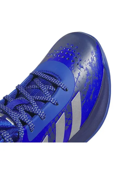 Junior basketbalové boty s gumovou podrážkou - Adidas Cross Em Up 5 K Wide