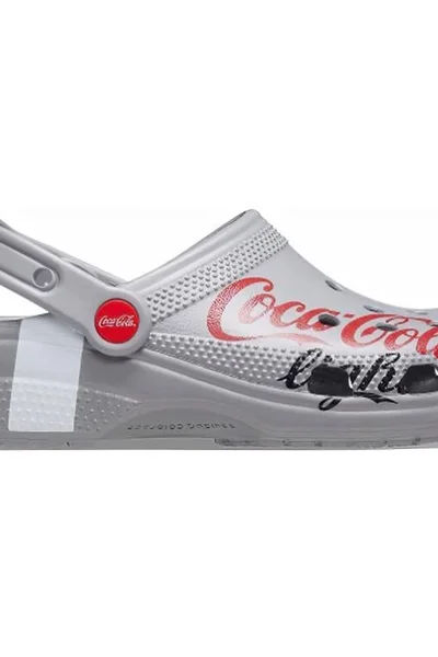 Crocs Classic Coca-Cola Light X Clog - Šedostříbrné Žabky