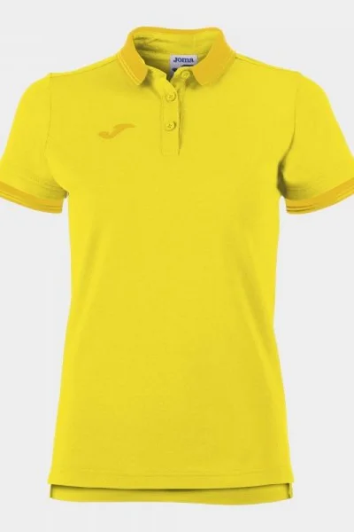 Krátká dámská polo trička Joma Bali - žlutá - S/S