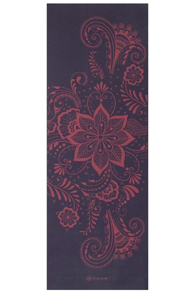 GAIAM Elegantní jógová podložka Aubergine Swirl