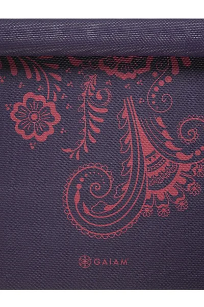 GAIAM Elegantní jógová podložka Aubergine Swirl