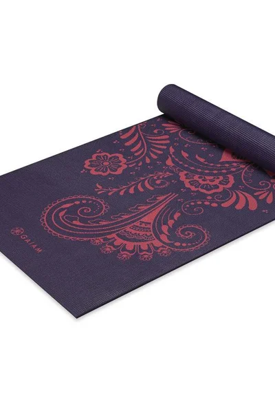 GAIAM Elegantní jógová podložka Aubergine Swirl