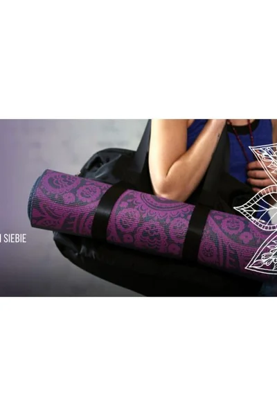 GAIAM Elegantní jógová podložka Aubergine Swirl