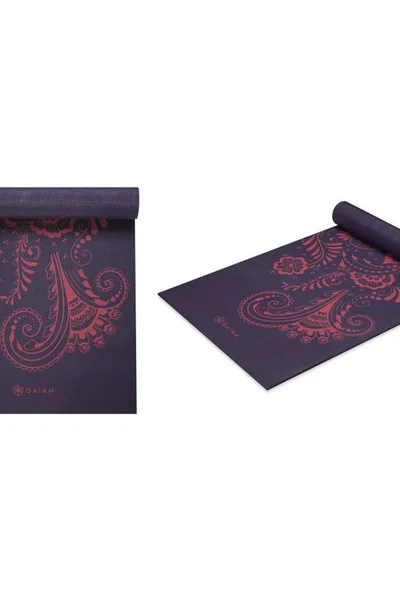 GAIAM Elegantní jógová podložka Aubergine Swirl