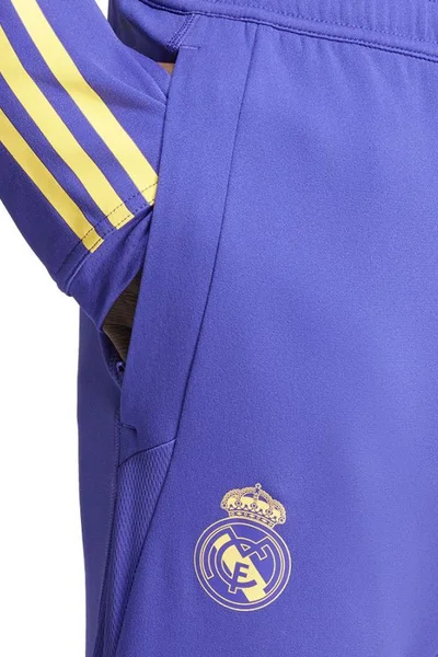 Adidas Real Madrid pánské tréninkové kalhoty - modré - polyester