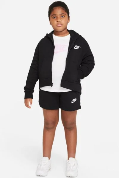 Černá dívčí mikina Nike Sportswear Club Fleece Jr DC7118 010