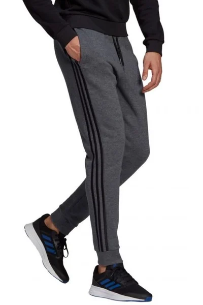 Šedé pánské tepláky Adidas Essentials