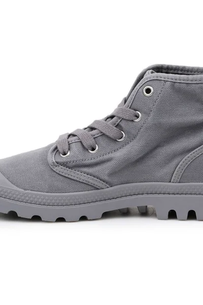 Unisex tenisky vysoké Palladium US Pampa Hi Titanium 92352-011-M