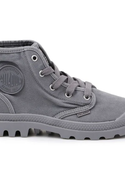 Unisex tenisky vysoké Palladium US Pampa Hi Titanium 92352-011-M