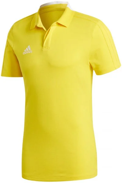 Pánské žluté polo tričko Adidas CONDIVO 18 M