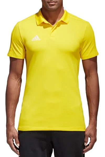 Pánské žluté polo tričko Adidas CONDIVO 18 M