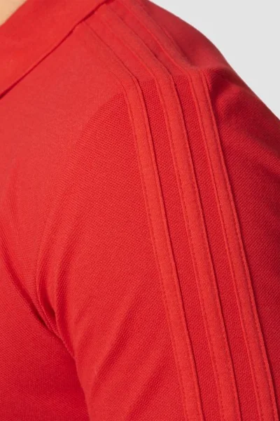 Červené fotbalové polo tričko Adidas Tiro 17 M BQ2680