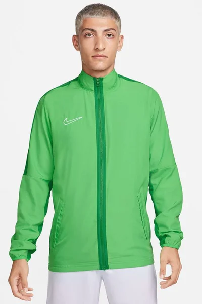 Mikina Nike DF Academy - pánská - zelená - na zip - Dri-FIT