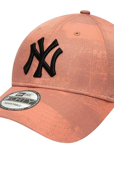 New Era MLB Yankees růžová kšiltovka s potiskem