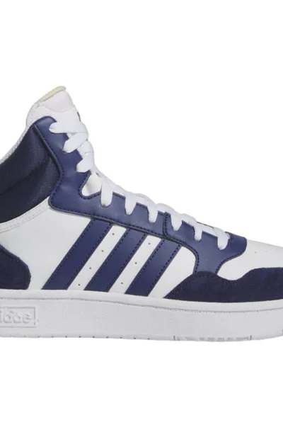 Adidas Stylové Mid Boty s Třemi Pruhy - Bílá/Modrá