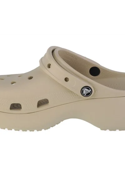 Crocs Dámské Žabky Platforma Béžové