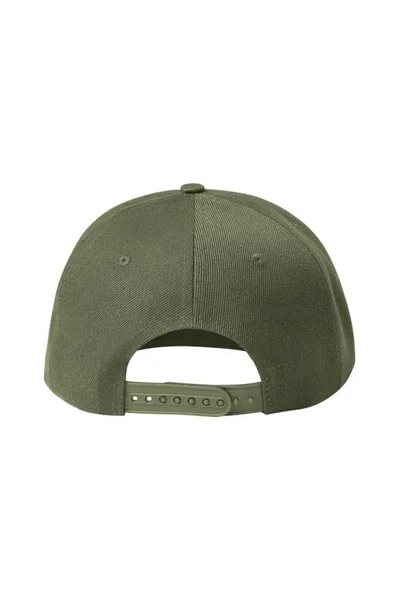 Stylová kšiltovka Malfini Rap 6P khaki se snapback pásky