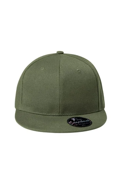 Stylová kšiltovka Malfini Rap 6P khaki se snapback pásky