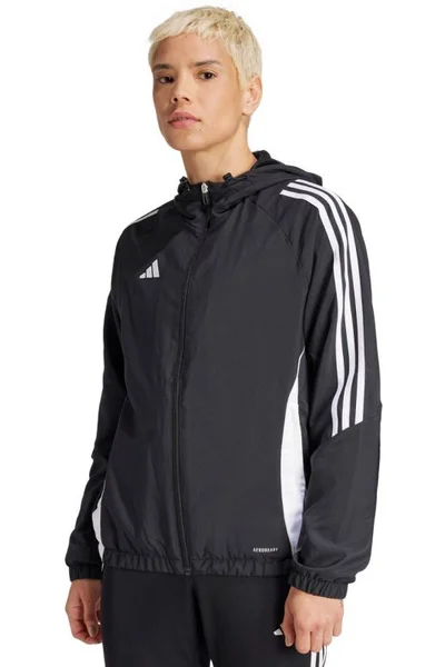 Dámská černá větrovka adidas Tiro s kapucí