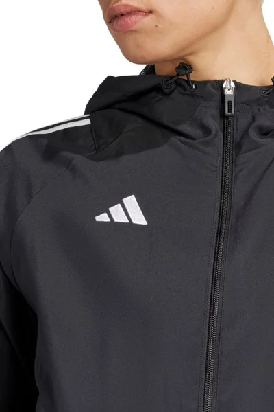 Dámská černá větrovka adidas Tiro s kapucí