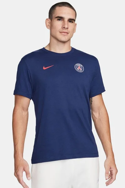 NIKE PSG Pánské tmavě modré tričko s krátkým rukávem