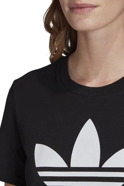 Černé dámské tričko Adidas Trefoil Tee W FM3311