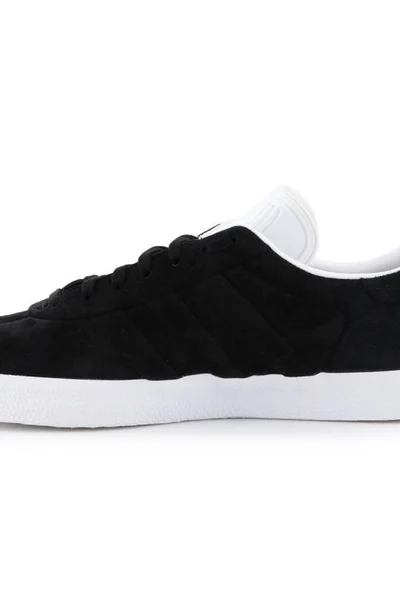 Černé pánské semišové boty Adidas Gazelle Stitch M CQ2358