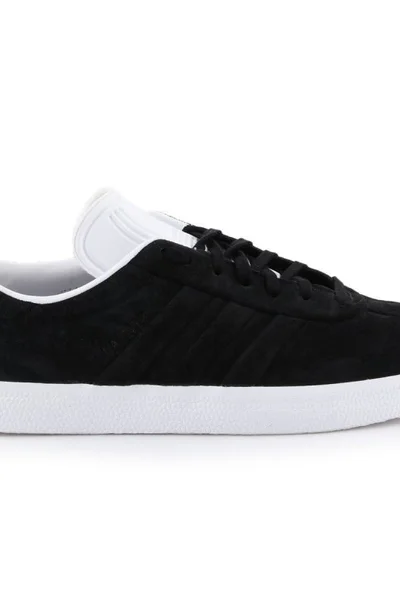 Černé pánské semišové boty Adidas Gazelle Stitch M CQ2358