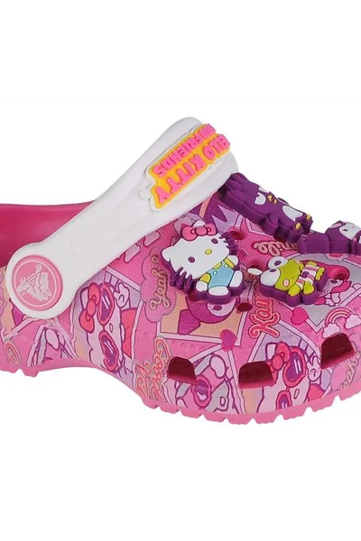 Crocs Dětské Sandály Hello Kitty růžové