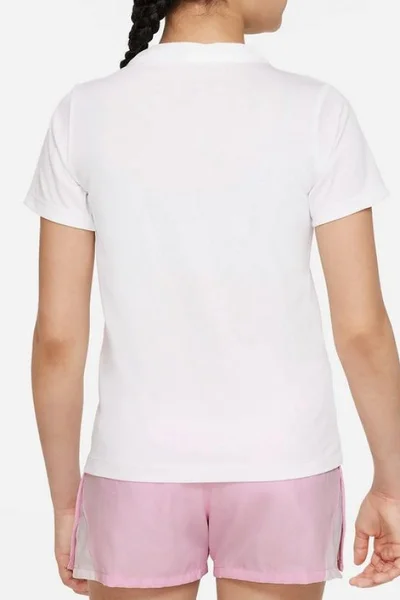 Dětské tričko v bílé barvě Nike Dri-Fit