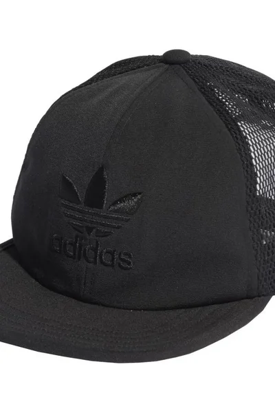 Černá kšiltovka adidas Adicolor s rovným kšiltem