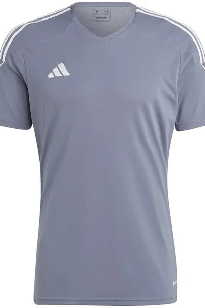 Šedé fotbalové tričko s technologií Aeroready - Adidas