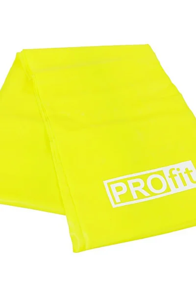 Fitness guma PROFIT LONG LIGHT 200x15x0,35cm žlutá
