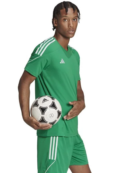 Pánské zelené tréninkové tričko s technologií Aeroready - Adidas