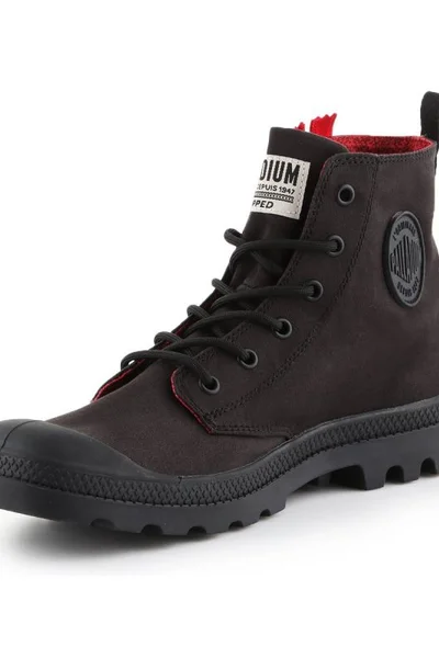 Černé dámské šněrovací boty Palladium Pampa Unzipped W 76443-008-M