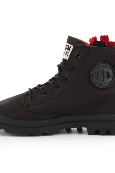 Černé dámské šněrovací boty Palladium Pampa Unzipped W 76443-008-M