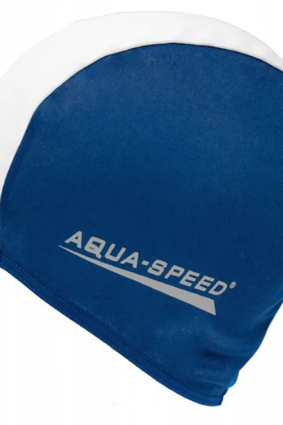 Polyesterová plavecká čepice Aqua-Speed - modrá a bílá